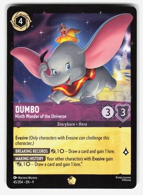 Dumbo - Ninth Wonder of the Universe 45/204 Legendary Fabled Lorcana LP