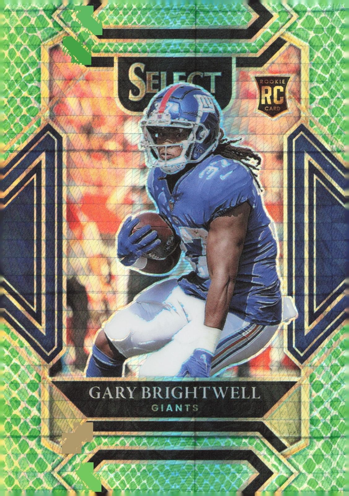 2021 Panini Select Gary Brightwell Dragon Scale Prizm #/89 #295 RC