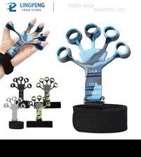 Hand Resistance Bands Finger Stretcher Extensor Exerciser Grip Strengthener US