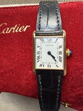 Cartier Tank Louis PARIGI quadrante meccanico MINI 67117 carica manuale oro 18k 750