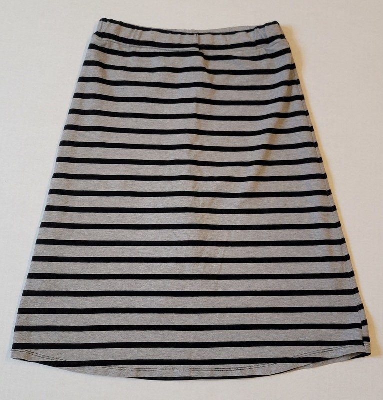 GIRLS Black/Gray Stripe Tennis/Golf Athletic Sport Skort Skirt w Attached Shorts