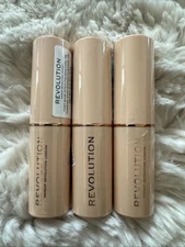 3 Pack Revolution Makeup Fast Base Stick Foundation F8