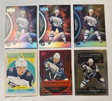 2021-22 UD SERIES 2 COLE PERFETTI FLUORESCENCE (6x) Cards Jets RC Platinum