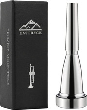 Trumpet Mouthpiece 3C Silver Plated Bullet Shape Vaccum Package
