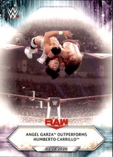 2021 Topps WWE #30 Angel Garza Outperforms Humberto Carrillo