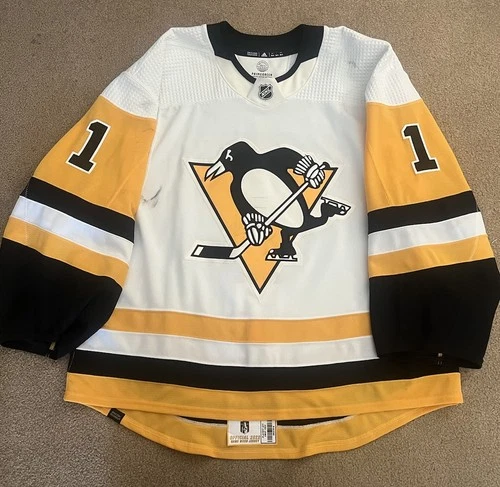 Casey DeSmith 2022 NHL Playoffs Game Worn Used Pittsburgh Penguins Hockey Jersey