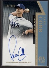 2012 Alex Cobb Topps Tier One On the Rise  Auto  RC 122/999    #OR-AC (F1131)