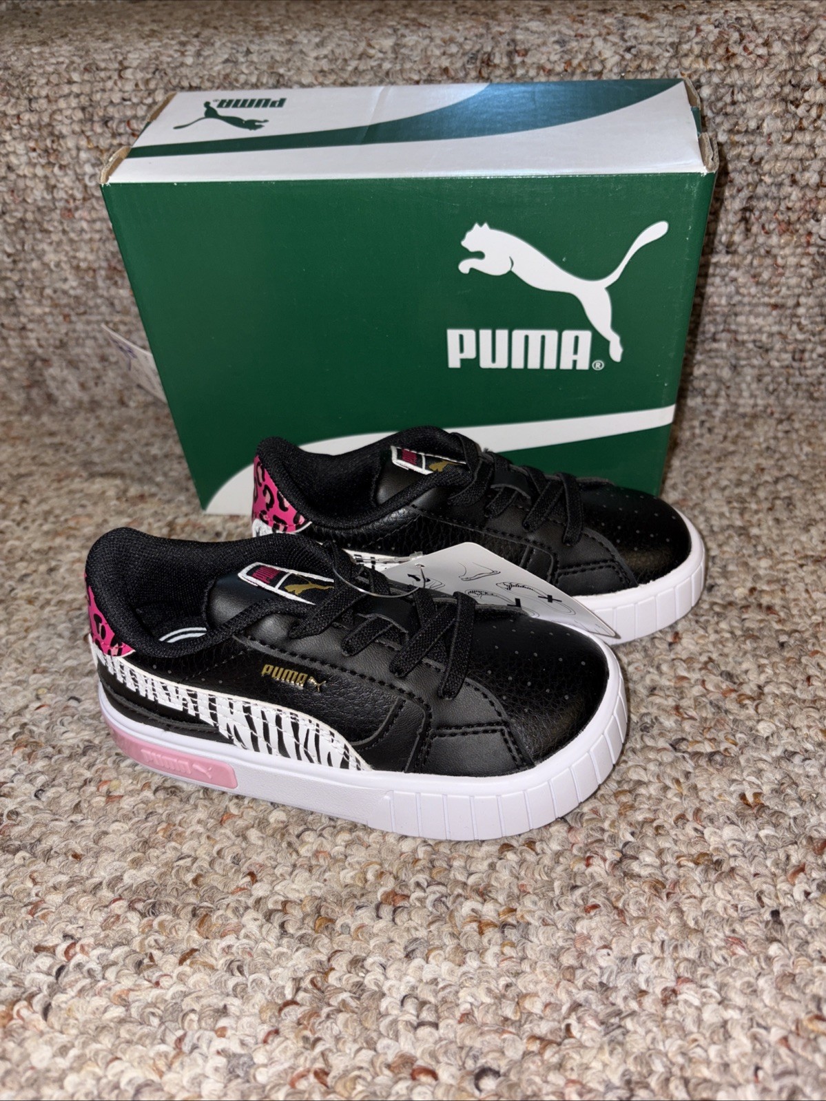 SAOLA PUMA Cali Star Summer Roar Ac bambina come 7C. Sneakers nere casual.