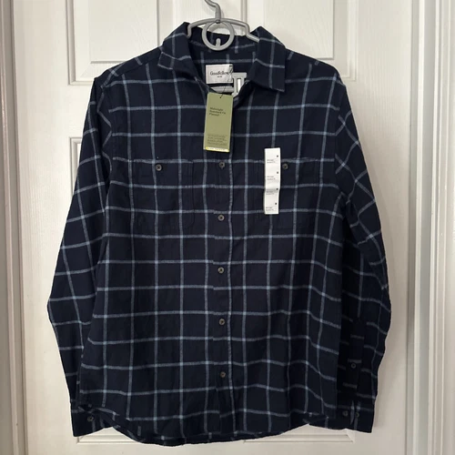 NWT Goodfellow & Co Men Sz Med Midweight Standard Fit Button Down Flannel Shirt