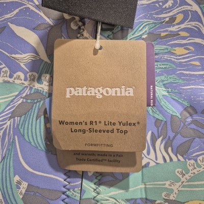 Patagonia R1 Lite Yulex Long Sleeved Wetsuit Top Women's 4 Black