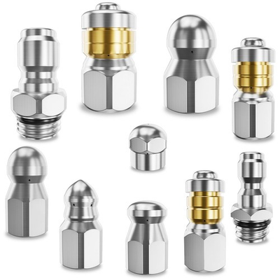 #ad Jetter Heads Kit Rotating Button Drain Cleaning Nozzle Tips for Pressure Was... $67.95