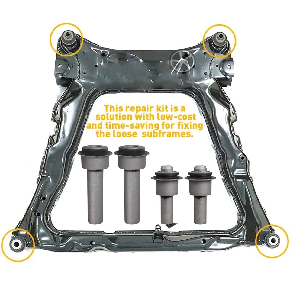 New Front Subframe Crossmember Bushings Kit for Nissan Rogue 2008-2015 - Image 4 of 4