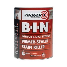 B.I.N? Primer, Sealer & Stain Killer Paint White 2.5 litre