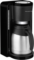 Rowenta Filterkaffeemaschine Adagio Milano Edelstahl- Thermokanne CT3818 Schwarz