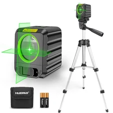 Laser Level with Tripod Huepar 100Ft Self Leveling Green Cross Line DIY Laser...