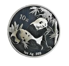 2007 Chinese .999 Fine Silver Panda 10 Yuan Coin BU in Capsule