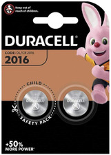 2x Duracell CR2016 3V Lithium Coin Cell Battery 2016 DL2016 BR2016 SB-T11
