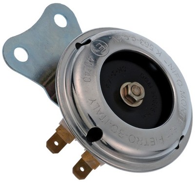 Universal Hupe Horn 6V 100dB, 65mm Durchmesser chrom schwarz