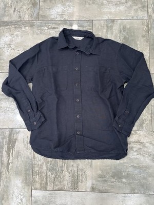 3Sixteen Men s Long Sleeve Button-Up Selvedge Collared Shirt M