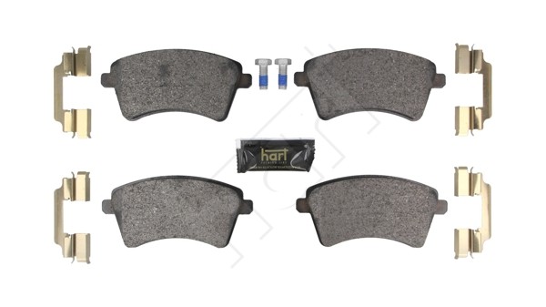 Vorderachse Hart 261 851 Bremsbelagsatz, Scheibenbremse FüR MERCEDES-BENZ,RENAUL-image