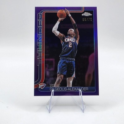 2026 Chrome Update Shai Gilgeous-Alexander True Purple Refractor/75 #10