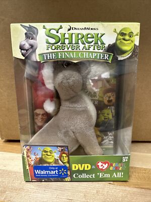 Shrek Forever After The Final Chapter Collectible DVD And Beanie Babie Box 132