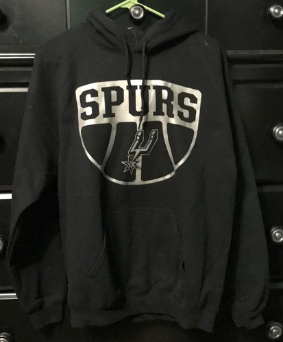 Jungen San Antonio Spurs schwarzer Hoodie Langarm Größe Medium NIE GETRAGEN neu ohne Etikett