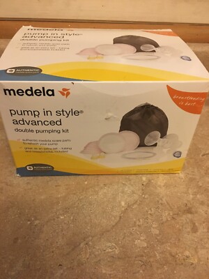 Medela Pump in Style Advance Double Pumping Kit Includes Breast Shields Bag NEW
