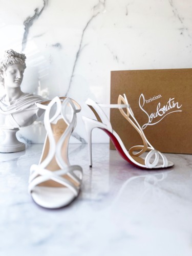 Christian Louboutin NIB Women's Double L Sandals 100 Patent Leather ! - Picture 8 of 9