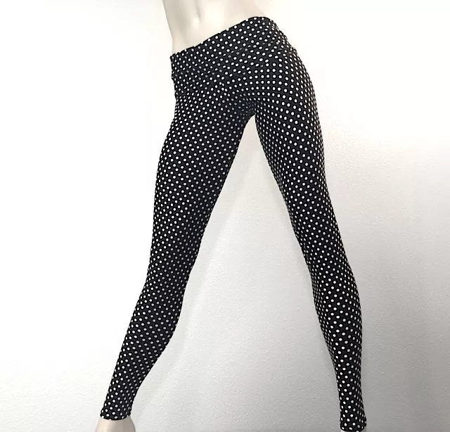 Polka Dot Hot Yoga Pants Fold Over/Low Rise Legging SXYFITNESS