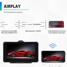Monitor Auto CarPlay Android Auto Portatile BT Aux Navigatore USB Wireless Touch - Miniatura 5