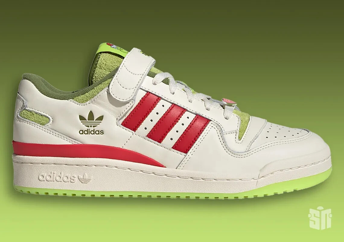 adidas gazelle silver green womens adidas Kid's The Grinch X adidas Forum Low "Green" Grade School