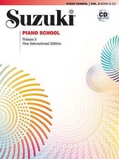 "SUZUKI PIANO SCHOOL" MUSIC BOOK  CD VOLUME 3 NEW EDITION BRAND NEW ON SALE 