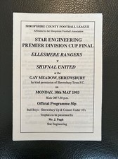 10.5.1993. Ellesmere Rangers v Shifnal Town (Shrops FA Premier Div Cup Final).
