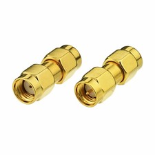 2pcs SMA Male to RP-SMA Male Antenna Connector Adapter for WiFi Repeater