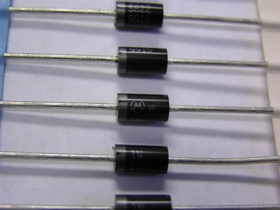 10 Motorola 1N5822 40V 3A Axial Schottky Barrier Rectifier Diodes