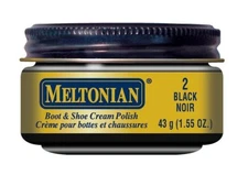 BLACK Color (002) Boot & Shoe CREAM POLISH Leather Conditioner Exotic MELTONIAN