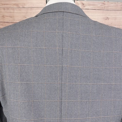 CAPPOTTO SPORTIVO BLAZER JOSEPH & FEISS GRIGIO HOUNDSTOOTH SPORT NUOVO CON ETICHETTE TAGLIA 40L NUOVO! - Foto 6 di 10