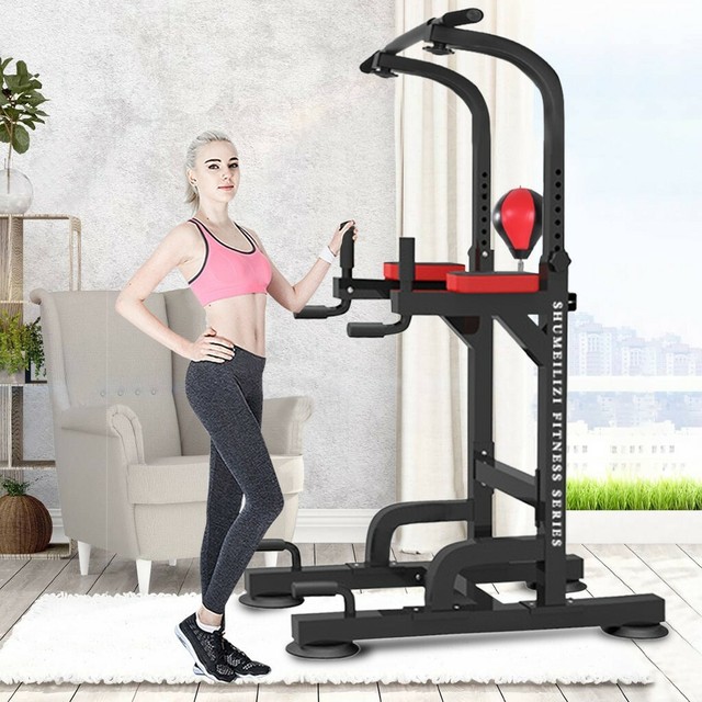 Multi Station Power Tower With Ab Bench Pull Up Stand Rack Workout