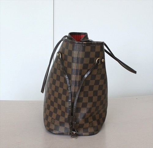 AUTHENTIC LOUIS VUITTON NEVERFULL MM Damier Ebene Tote bag No.1480 - Picture 10 of 22