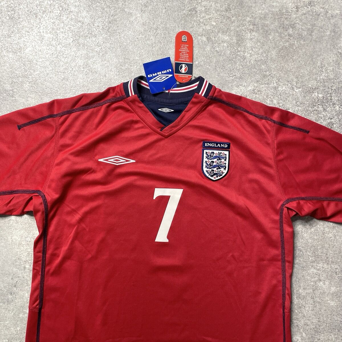 BNWT 01-03 Umbro England away L/S shirt Beckham #7】 | eBay BNWT 01-03 Umbro England away L/S shirt Beckham #7】 | eBay