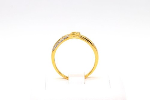 Anillo de cinturón de oro 9k 2,1 gramos de diamante natural 0,14 quilates... - Imagen 3 de 6