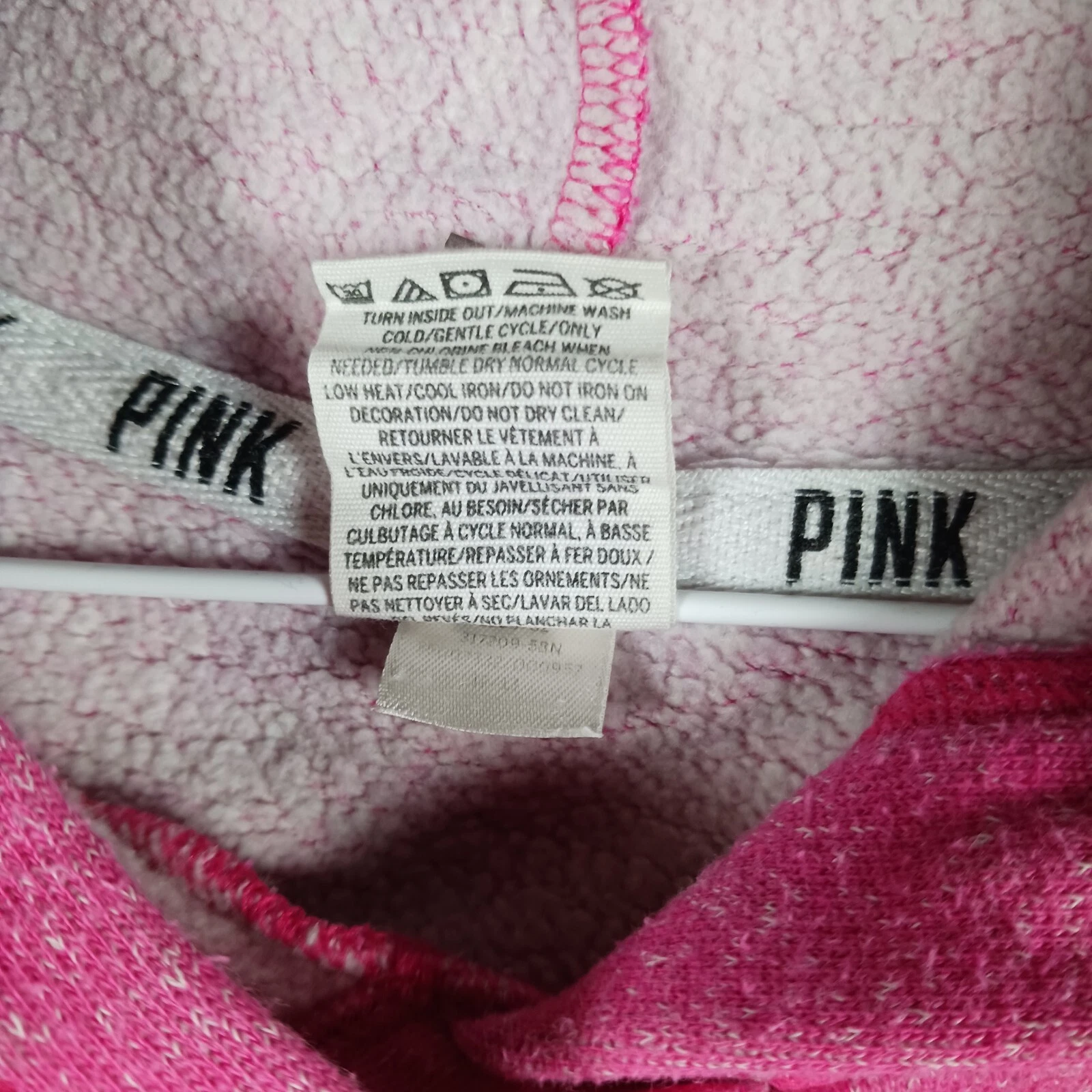 UNDERCOVER Felpa con cappuccio ROSA victoria secret taglia XS rosa