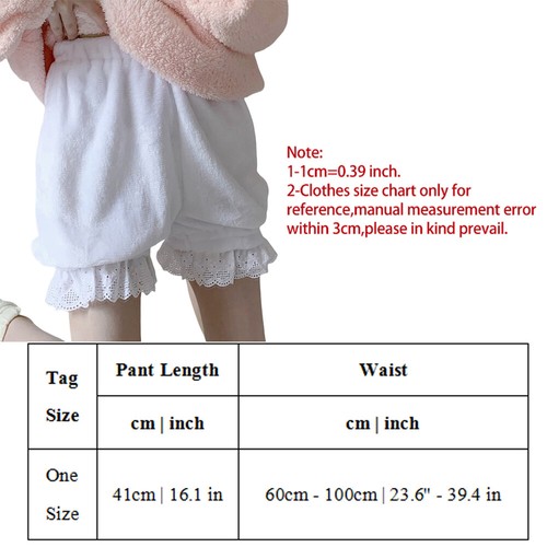 Plüschige Baggy-Hose Mit Gerüschtem Spitzenbesatz Und Kürbisschleife. Locker le plus cher ⊿