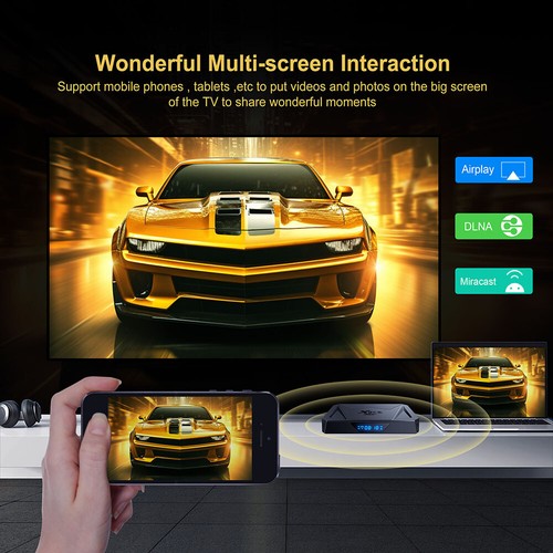 fr Android 14 Set Top Box 2.4G&5G Dual WiFi BT5.0 Allwinner H728 Box (4G 64G EU) - Photo 6/12