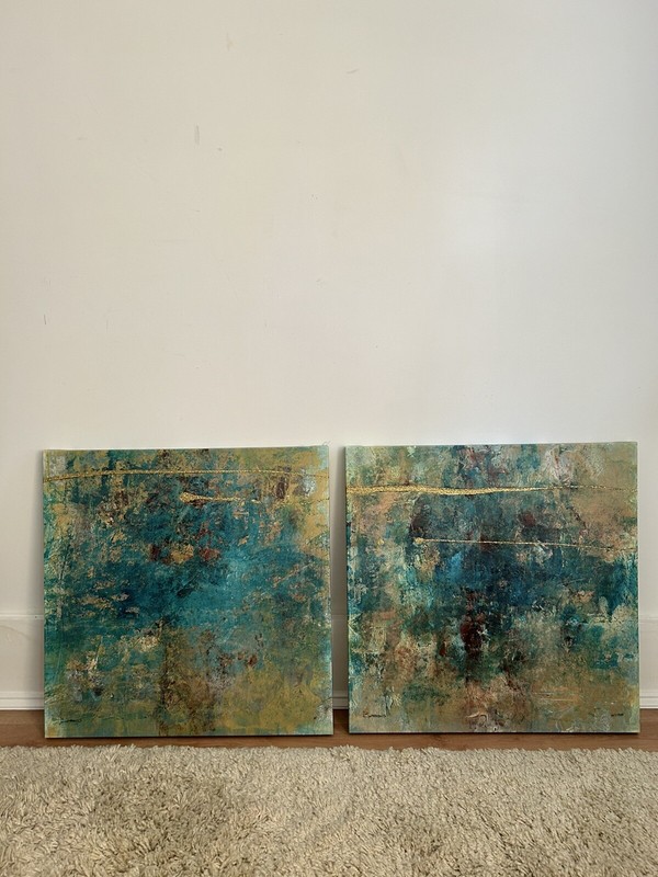 Gallery Direct Jane Bellows' "By Chance I” & “ll” Canvas Art Set