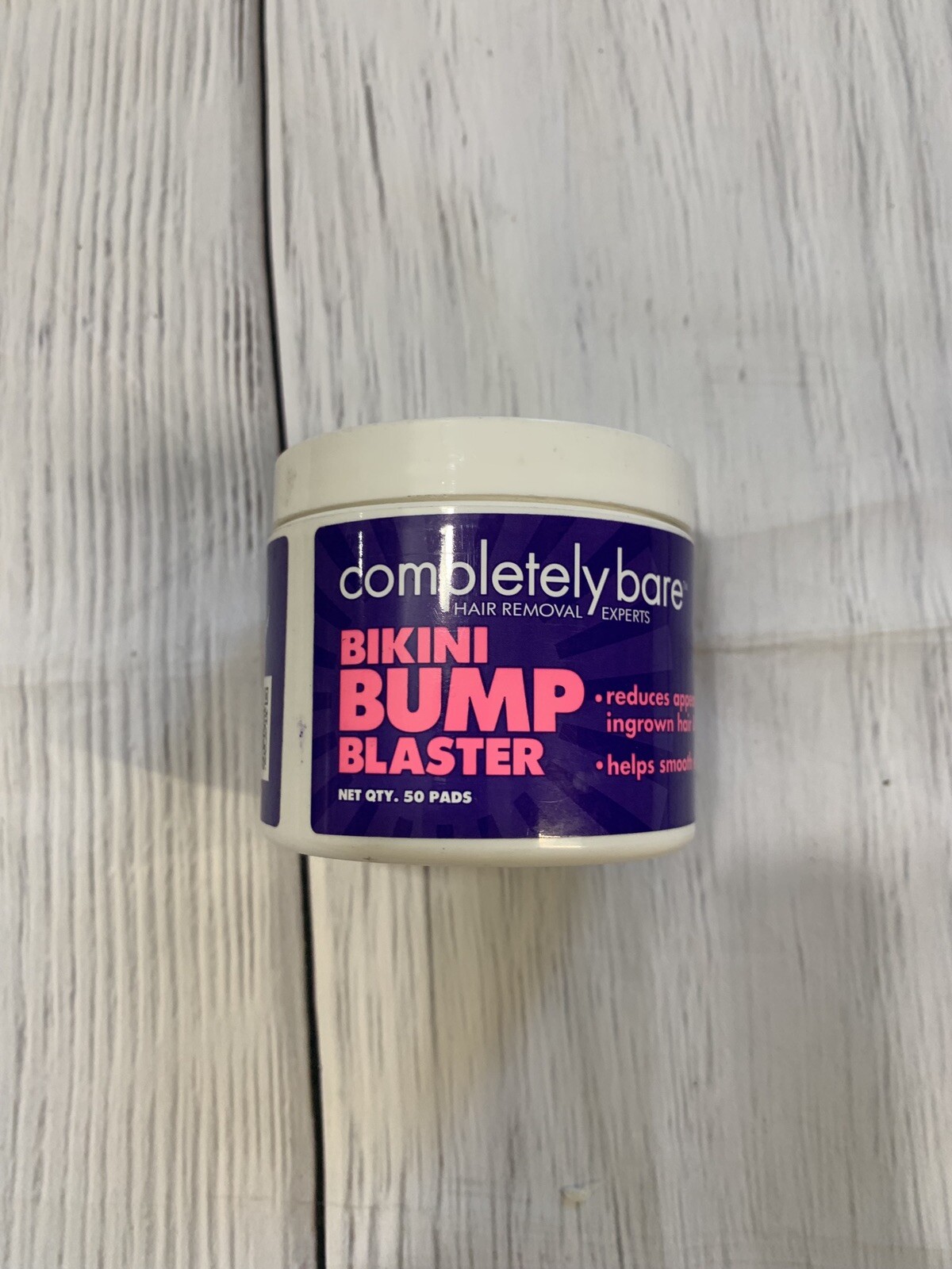 4 Jars Completely Bare Bikini Bump Blaster 50 Pads Each 1k For