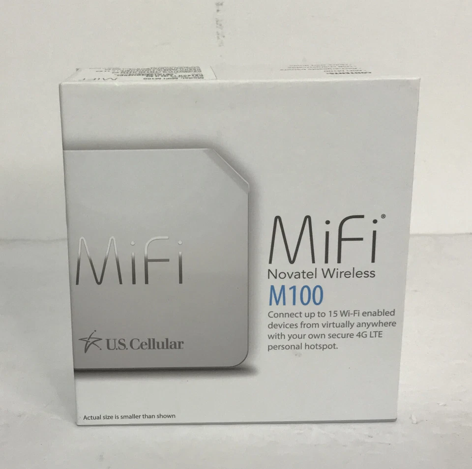 NovAtel Wireless MiFi M100 US Cellular 4G LTE Mobile WiFi Hotspot Usado Foto 2 de 4