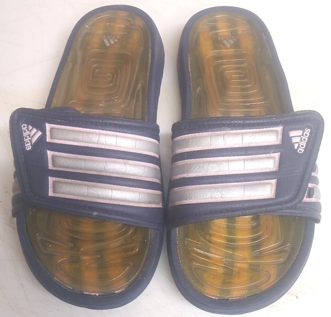 Adidas taglia 5 sandalo slide donna rosa blu