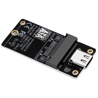 Boîtier Ssd M.2 Nvme Sata Adaptateur[Sans Outil] [Aluminium],Nvme Vers